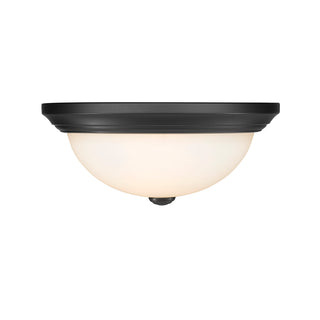 2-Light Flushmount Ceiling Light Matte Black