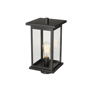 Bowton 1-Light Outdoor Post Lantern Powder Coated Black