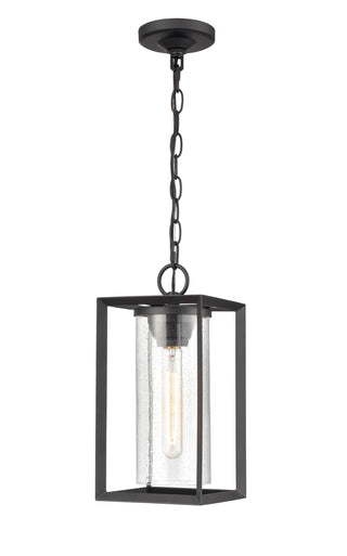 Wheatland 1-Light Outdoor Hanging Lantern Powder Coated Black