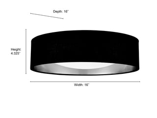 Rosata 1-Light Flushmount Ceiling Light Burnished Gold