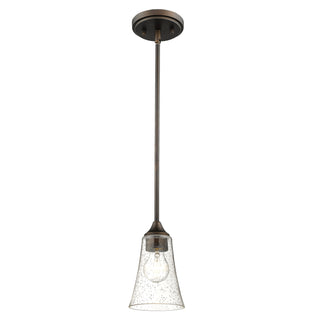 Natalie 1-Light Mini-Pendant Light Rubbed Bronze