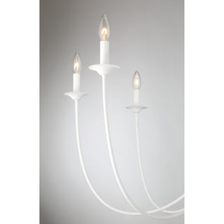 Stonecrest 8-Light Chandelier in Bisque White