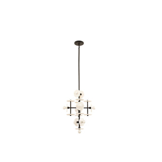 Amani 9-Light Pendant in Black Cashmere Black Cashmere