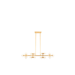 Amani 14-Light Linear Chandelier in Gold Gold