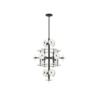 Amani 15-Light Chandelier in Black Cashmere Black Cashmere