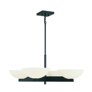 Fallon 4-Light Chandelier in Matte Black Matte Black