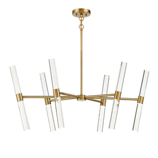 Arlon 12-Light LED Chandelier in Warm Brass Warm Brass