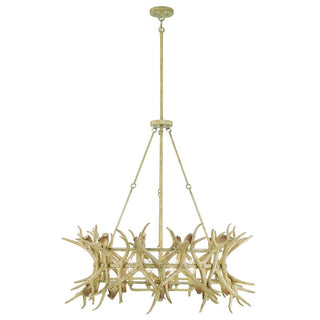 Daniels 8-Light Chandelier in Natural Antler Natural Antler