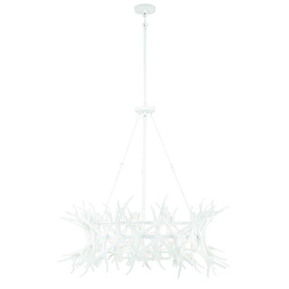 Daniels 8-Light Chandelier in Matte White Matte White