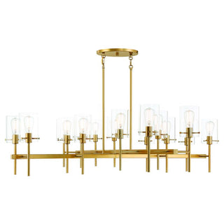 Vista 16-Light Chandelier in Burnished Brass Burnished Brass