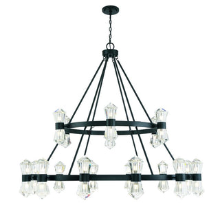 Dryden 36-Light LED Chandelier in Matte Black Matte Black