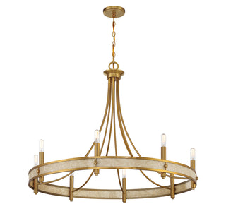 Camden 8-Light Chandelier in Warm Brass