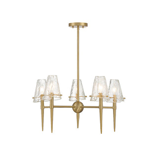 Shellbourne 5-Light Chandelier in Warm Brass Warm Brass