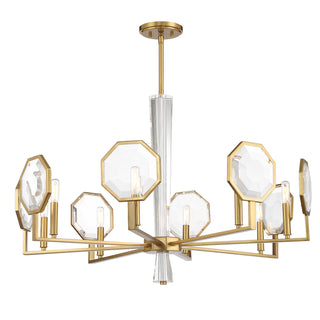 Leighton 8-Light Chandelier in Warm Brass