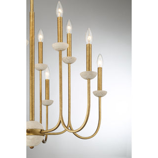 Oakhurst 12-Light Chandelier in Antique Gold