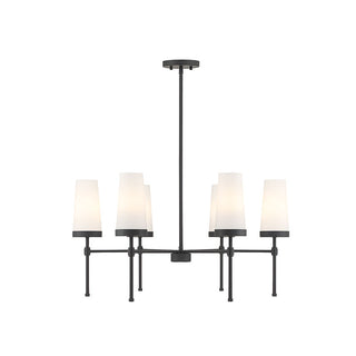 Haynes 6-Light Chandelier in Matte Black Matte Black