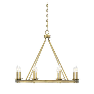 Middleton 8-Light Chandelier in Warm Brass Warm Brass