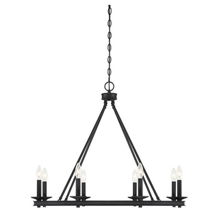 Middleton 8-Light Chandelier in Matte Black Matte Black