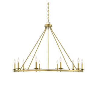 Middleton 10-Light Chandelier in Warm Brass Warm Brass