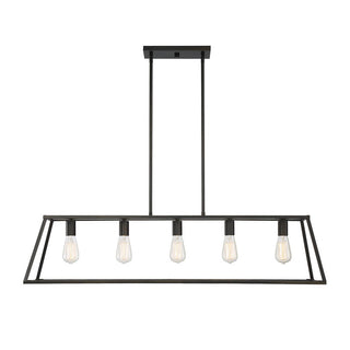 Denton 5-Light Linear Chandelier in Classic Bronze Classic Bronze