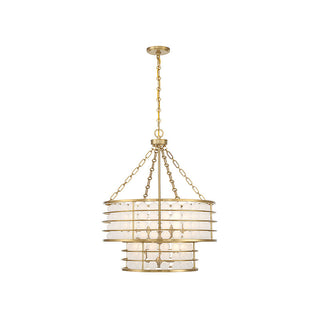 Byron 6-Light Chandelier in Warm Brass Warm Brass