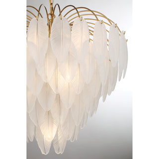 Boa 9-Light Chandelier in Warm Brass by Breegan Jane