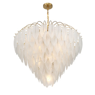 Boa 15-Light Chandelier in Warm Brass by Breegan Jane