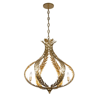 Atlas 6-Light Chandelier in Grecian Gold by Breegan Jane