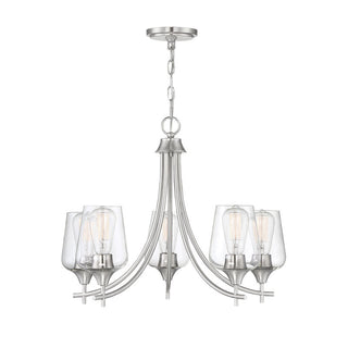 Octave 5-Light Chandelier in Satin Nickel Satin Nickel