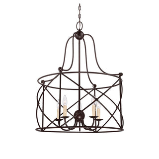 Seneca 5-Light Pendant in English Bronze English Bronze