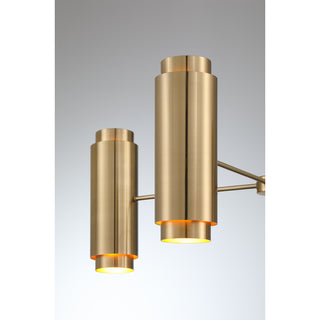 Lio 8-Light Chandelier in Noble Brass by Breegan Jane