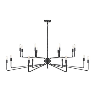 Salem 16-Light Chandelier in Forged Iron Forged Iron