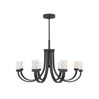 Kahn 9-Light LED Chandelier in Matte Black Matte Black