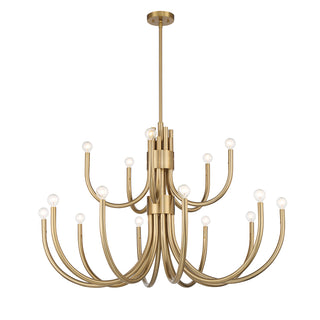 Sorrento 15-Light Chandelier in Noble Brass