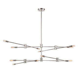 Lyrique 12-Light Chandelier in Polished Nickel Polished Nickel