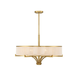 Wynwood 6-Light Chandelier in Warm Brass Warm Brass