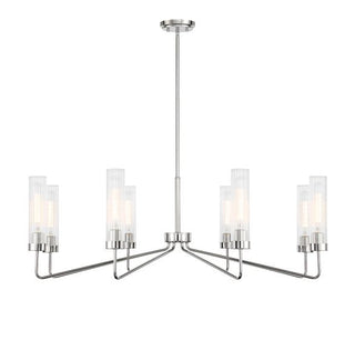 Baker 8-Light Chandelier in Polished Nickel