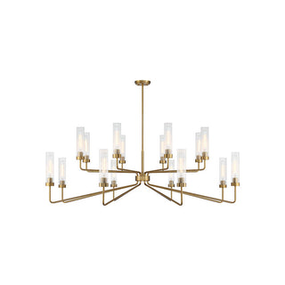 Baker 16-Light Chandelier in Warm Brass Warm Brass