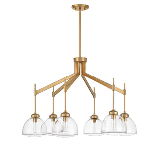 Corbin 6-Light Chandelier in Warm Brass