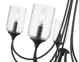 Waddingham 5-Light Chandelier Ceiling Light Matte Black