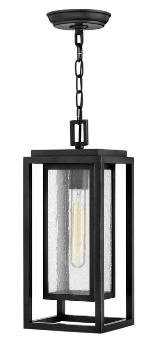 Republic Medium Hanging Lantern 12v In Black Finish