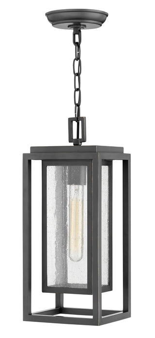 Republic Medium Hanging Lantern In Light Bronze Finish