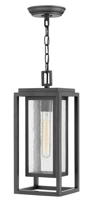 Republic Medium Hanging Lantern In Light Bronze Finish