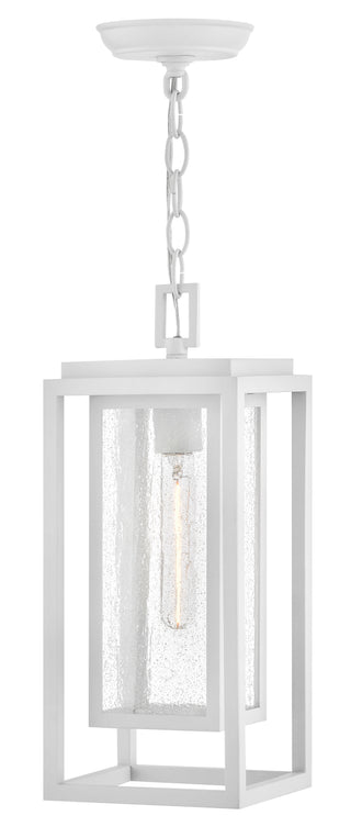 Republic Medium Hanging Lantern In White Finish