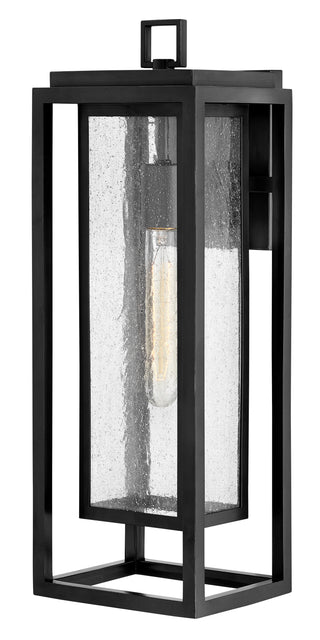 Republic Medium Outdoor Wall Mount Lantern In Black Finish