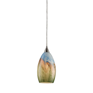 Geologic 6'' Wide 1-Light Pendant - Satin Nickel