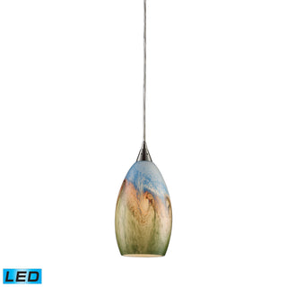 Geologic 6'' Wide 1-Light Pendant - Satin Nickel (LED)