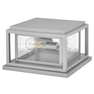 Republic Small Pier Mount Lantern 12v In Silver Finish