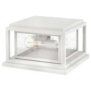 Republic Small Pier Mount Lantern 12v In White Finish