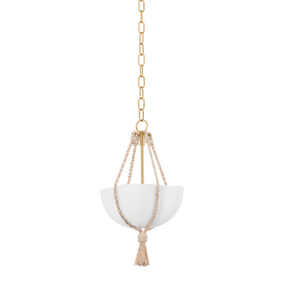 AMBERLEY Pendant with VINTAGE GOLD LEAF Finish